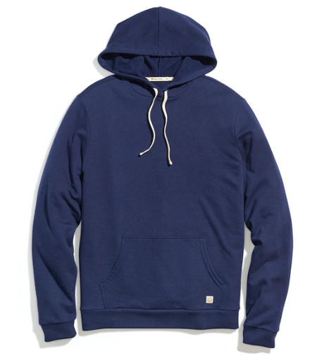 navy blue pullover hoodie